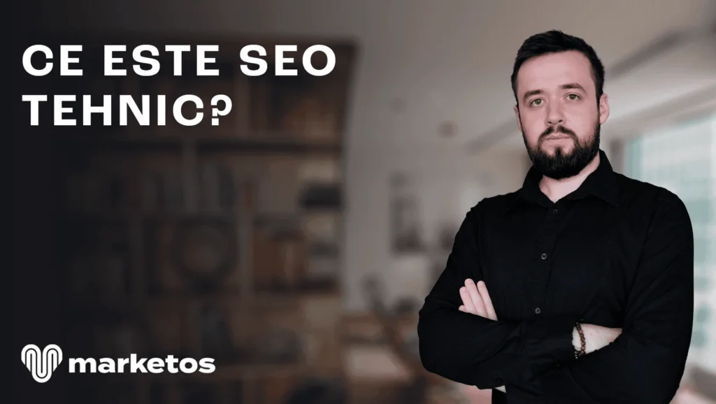 Marian lângă titlul „Ce este SEO tehnic?”, pe coperta Marketos